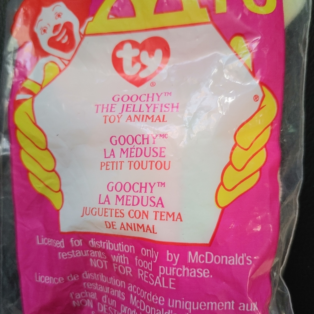 Goochy the Jellyfish Toy Animal - McDonald's 2000 Happy Meal